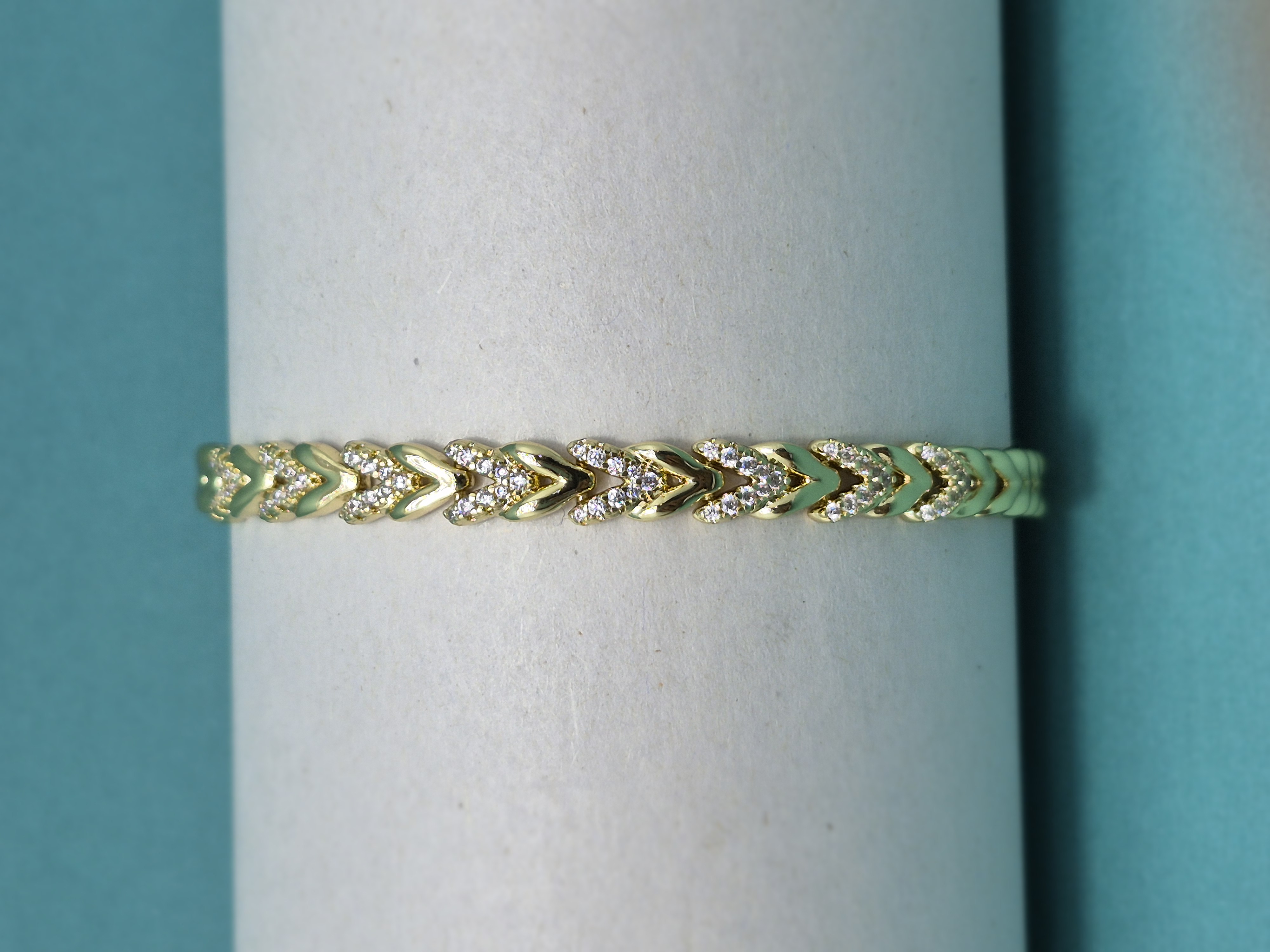 Bi-Takı | XP Zirkon Taşlı V Model Bileklik