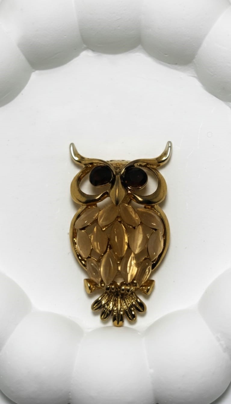 Bi-Takı | Baykuş Çelik Broş